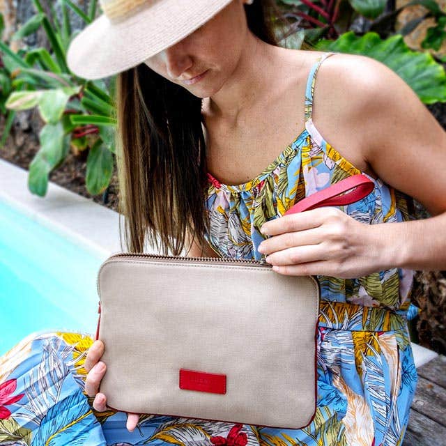 Evening Clutch Canvas Bag - LO